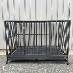 Heavy Duty Collapsible Metal Pet Crate Dog Cat Rabbit Cage Kennel